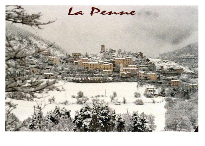 La Penne [carte de vœux et invitation à partager la galette des roi. Bernard Porin maire de la Penne, année 2002]