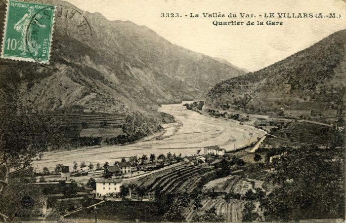3323. La Vallée du Var - Le Villars (A.-M.) Quartier de la gare