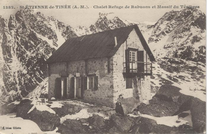1382. St-ETIENNE-de-TINEE (A.-M.) - Chalet Réfuge de Rabuons et Massif du Ténibres