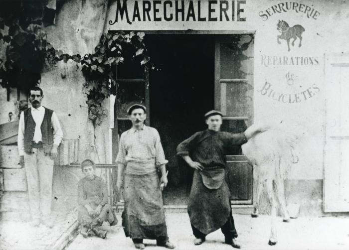 Eugène Pellegrin, maréchal-ferrant à Annot