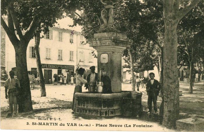 3. St-MARTIN du VAR (A.-M.) - Place Neuve (La Fontaine)