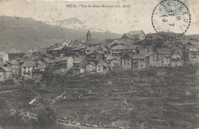 Beuil vue du mont Mounier (2818m)