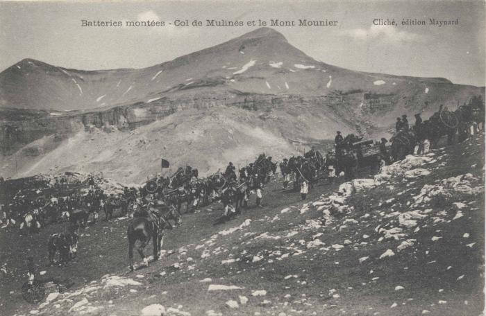 Batteries montées Col de Mulines (Moulines) et Mont Mounier