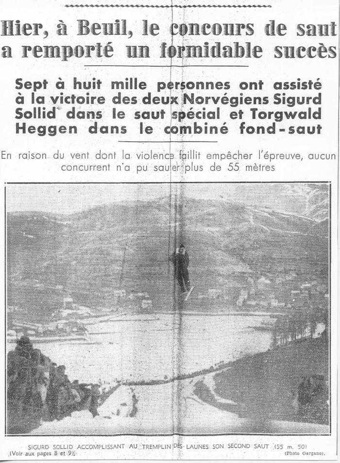 Championnat de France 13 février 1938.